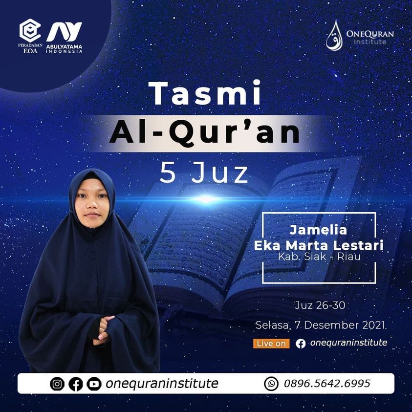 Tasmi' Al-Quran 5 Juz bersama Jamelia Eka Marta Lestari