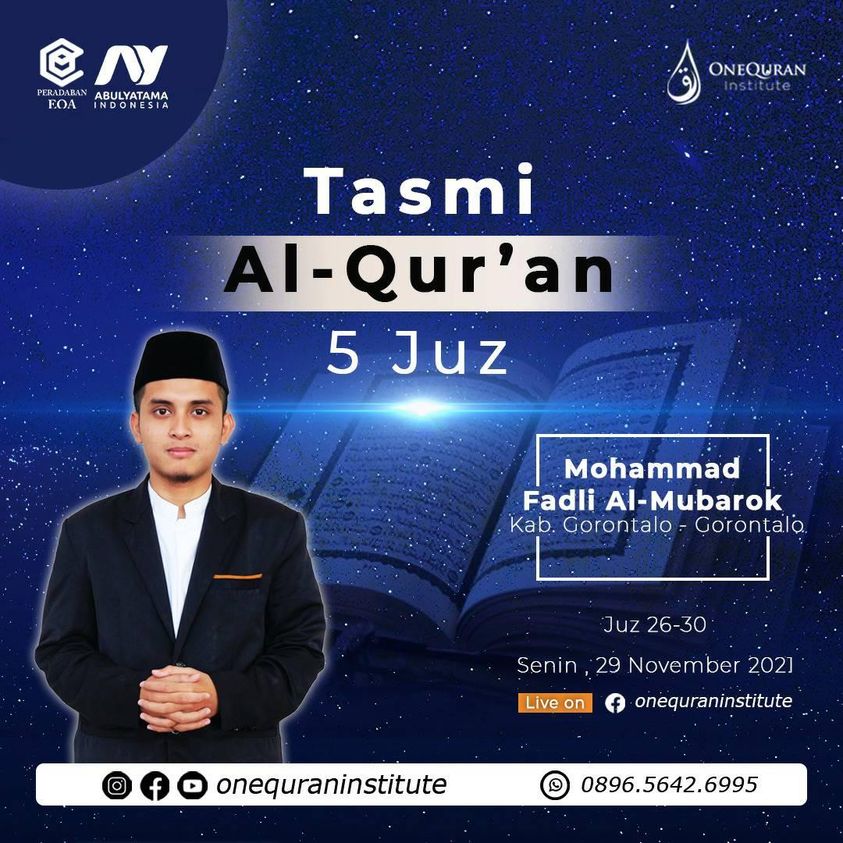 Tasmi' Al-Quran 5 Juz ( Juz 26 - 30 ) bersama Mohammad Fadli Al - Mubarok