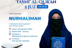 Tasmi’ Al-Quran 5 Juz Sekali Duduk : Ananda Nurhalimah