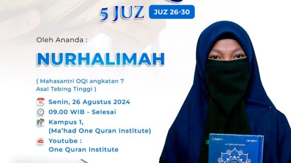 Tasmi’ Al-Quran 5 Juz Sekali Duduk : Ananda Nurhalimah