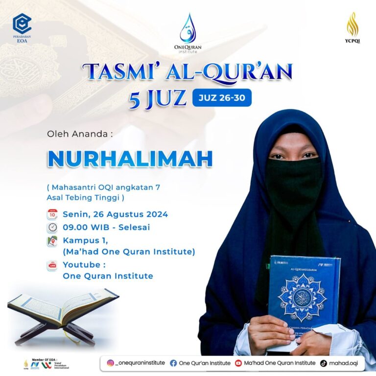 Tasmi' Al-Quran 5 Juz Sekali Duduk : Ananda Nurhalimah