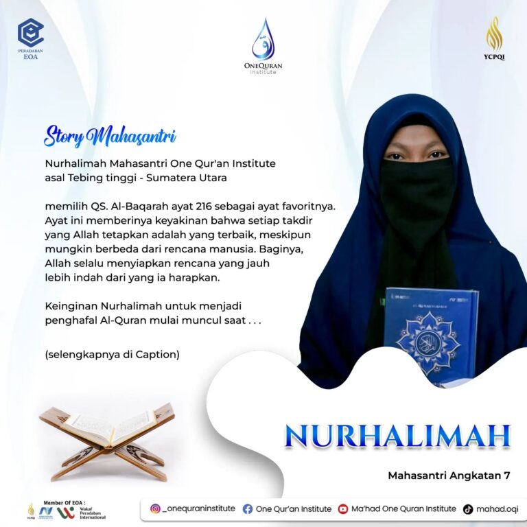 Story Mahasantri  Nurhalimah