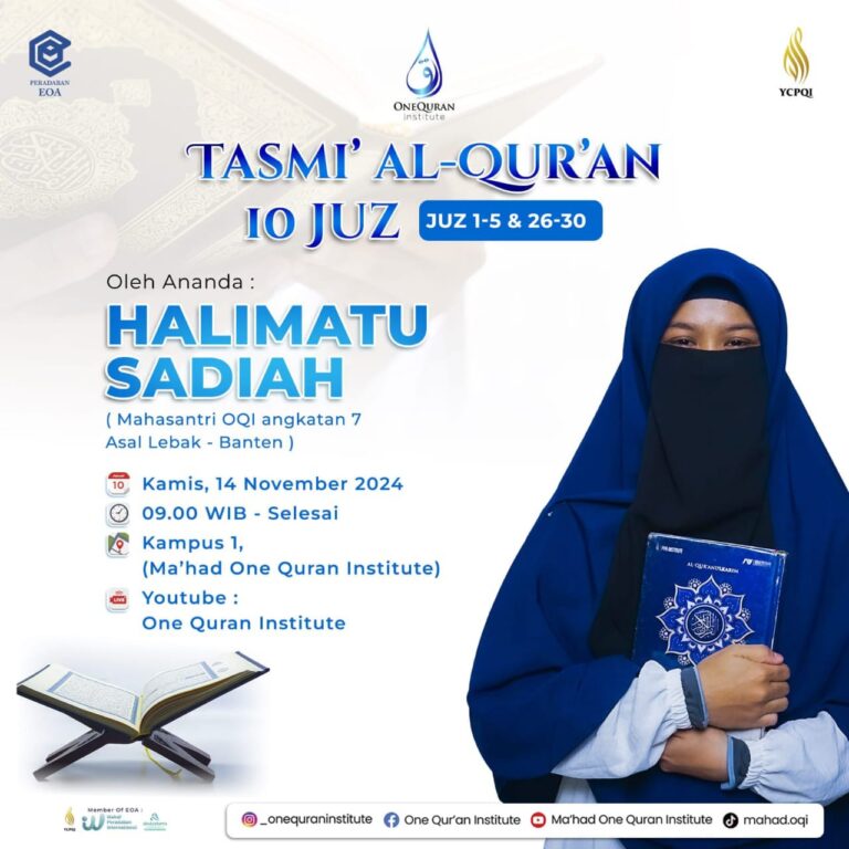 Tasmi Quran 10 Juz Ananda Halimatu Sadiah