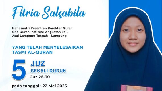 Tasmi Hafalan Quran 5 Juz sekali Duduk Ananda Fitria Salsabila